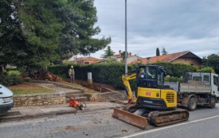 Stanje radova – izgradnja kanalizacije u dijelu ulice Vitomira Širola Paje, prolazu Milana Macana i prolazu Marije Maretić